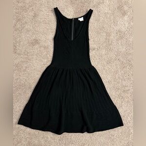 Cooperative Textured Black Mini Dress